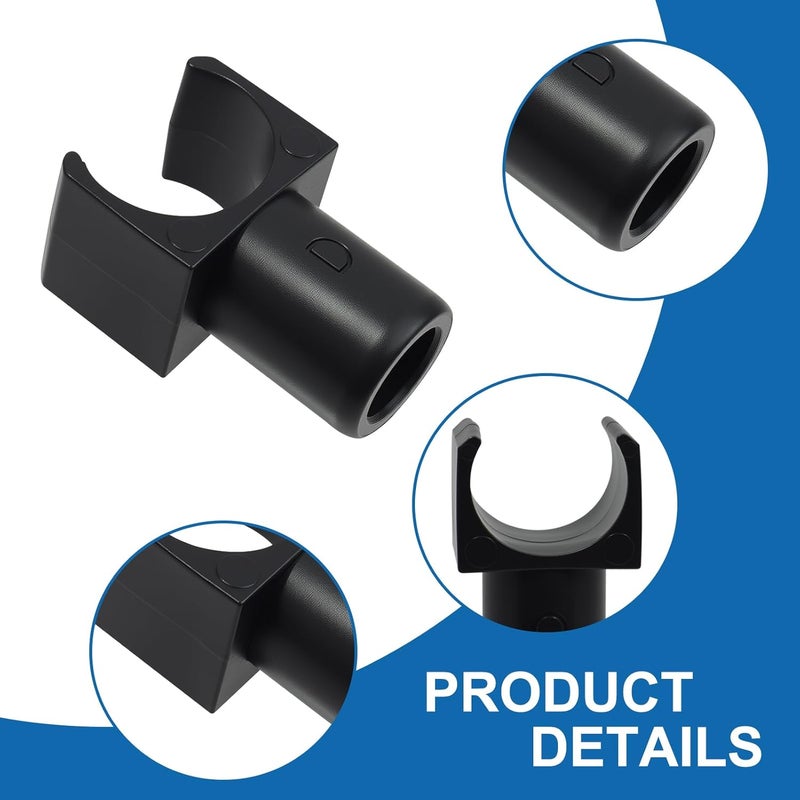 Dedoda 4 Pack Wheelchair Seat Rail Guide Replacement Fits 7/8 Inch Tubing, Steel Standard Wheelchairs and Transport Chairs Common Parts, Wheelchair Supplier, Detachable Arm Frame Seat Rail Guide, (Black) - Image 5